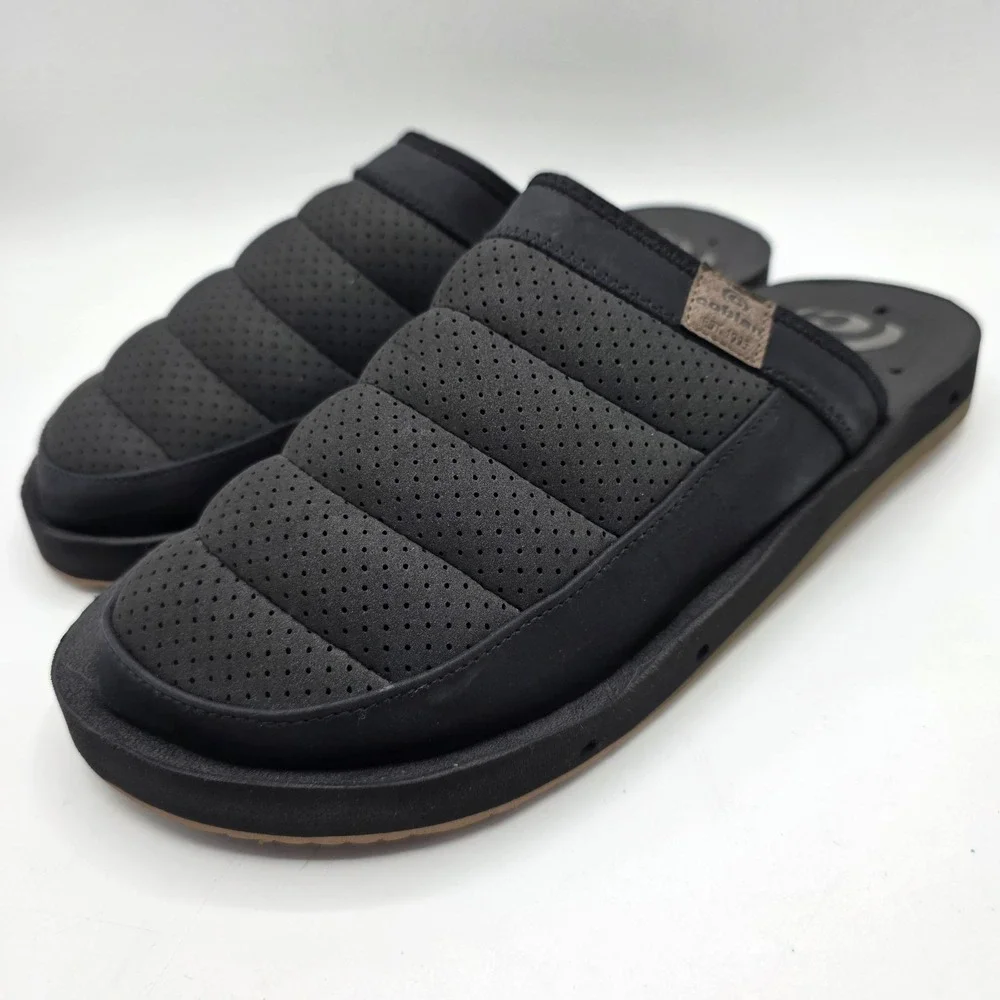 Cobian Hobgood Draino Mule Clogs Men's SZ 10 Black Water Drain Slip On Shoes